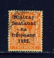 IRELAND  -  1922 George V With Point In Overprint 2d  Used As Scan - Oblitérés