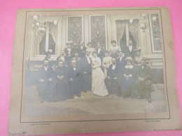 Grde Photo Ancienne/Mariage/montée Sur Carton/Restaurant Gillet/Bois De Boulogne/CARPIN/ASNIERES/Vers1890-1910 PHOTN515 - Identifizierten Personen