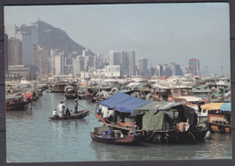 HONG KONG ,  SHIPS  ,  OLD  POSTCARD - Chine (Hong Kong)