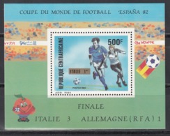 República Centroafricana, 1972  Yvert Nº HB 59   MNH, Copa Del Mundo De Futbol España 82 - Repubblica Centroafricana