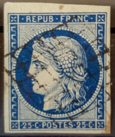 FRANCE 1850 - Canceled - YT 4a - 25c - 1849-1850 Ceres