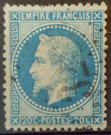 FRANCE 1867 - Canceled - YT 29A - 20c - 1863-1870 Napoleon III Gelauwerd