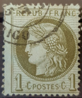 FRANCE 1872 - Canceled - YT 50 - 2c - 1871-1875 Ceres