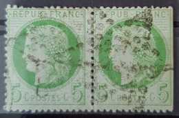 FRANCE 1872 - Canceled - YT 53 - 5c - Pair! - 1871-1875 Cérès