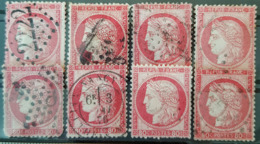 FRANCE 1872 - Canceled - YT 57 - 80c - Collection Of 8! - 1871-1875 Ceres