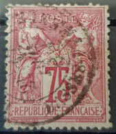 FRANCE 1876 - Canceled - YT 71 - 75c - 1876-1898 Sage (Type II)