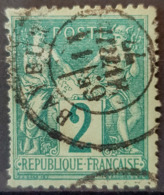 FRANCE 1876 - Canceled - YT 74 - 2c - 1876-1898 Sage (Type II)