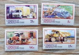 CHRISTMAS Islands, Camion, Camions, Camionette, Yvert N°321/2+324/5. ** MNH - Vrachtwagens