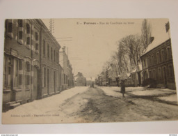 C.P.A - Pernes (84) - Rue De Camblain En Hiver - 1917 - SUP (O86) - Pernes Les Fontaines