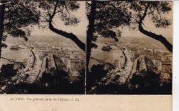 06 /CARTE STEREOSCOPIQUE / NICE / VUE DU CHATEAU - Loten, Series, Verzamelingen