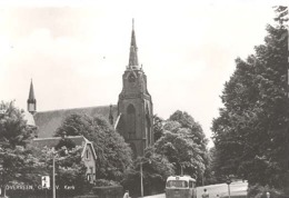 Overveen, O.L.V. Kerk  (met Autobus NZH Gedeeltelijk)  (glansfotokaart) - Bloemendaal