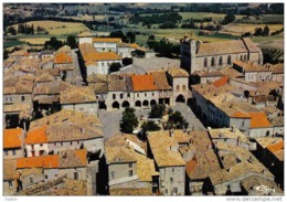 Carte Postale  47.  Monflanquin Vue D'avion Trés Beau Plan - Monflanquin