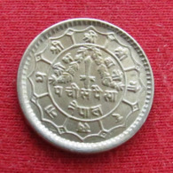 Nepal 25 Paisa  1974 Wºº - Népal