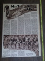 1935 M CYCLISME MON TOUR DE FRANCE ROMAIN MAES JEAN AERTS DANNEELS DE CALUWE HARDIQUEST MOERENHOUT VERVAECKE - Collezioni