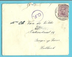 140 Op Brief PMB 4 Naar Bergen Op Zoom (Holland)  Stempel CENSUUR GEPASSEERD + C.F. (censuur / Folkestone) - Armada Belga