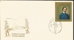 V) 1972 CARIBBEAN, CENTENARY OF DEATH OF EDUARDO AGRAMONTE, PORTRAIT BY F. MARTINEZ, WITH SLOGAN CANCELATION IN BLACK, F - Covers & Documents