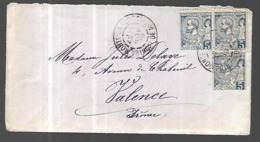 Monaco Lettre Du 04 11 1899 Pour Valence '(  France) Affranchissement 15 C - Cartas & Documentos