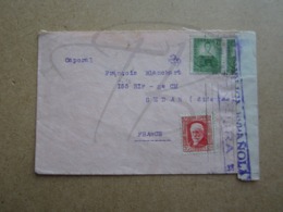 VEND TIMBRES D ' ESPAGNE N° 529 EN PAIRE + 559 SUR LETTRE + CENSURE !!! - Bolli Di Censura Nazionalista