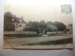 Carte Postale Charmoy (89) Route De Joigny  (Petit Format Noir Et Blanc Oblitérée 1905 Timbre 5 Centimes ) - Charmoy