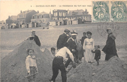 80-CAYEUX-SUR-MER- LA RESISTANCE DU FORT AU VAGUES - Cayeux Sur Mer