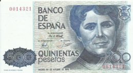ESPAÑA, BILLETE  500 PESETAS , 23 DE OCTUBRE DE 1979   (SIN CIRCULAR) - [ 4] 1975-… : Juan Carlos I