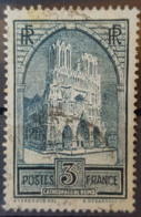 FRANCE - Canceled - YT 259 Mi 256 - Type III - 3F - Cathédrale De Reims - Oblitérés