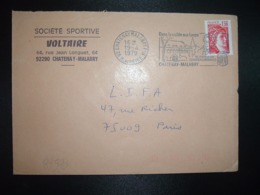 LETTRE TP SABINE 1,20 ROUGE OBL.MEC.19-4 1979 92 CHATENAY MALABRY PPAL + SOCIETE SPORTIVE VOLTAIRE - Other & Unclassified