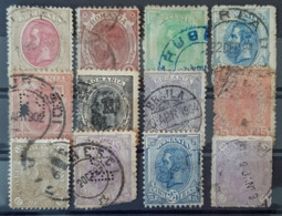 ROMANIA - Canceled - Sc# 95, 98, 117, 119, 120, 121, 123, 124, 125, 126, 140, 141 - Used Stamps