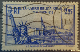 FRANCE 1939 - Canceled - YT 458 - 2,25F - Exposition Internationale New York - Gebraucht