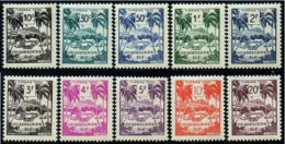 Guadeloupe N° Taxe 41 à 50 ** Village Guadeloupéen - Portomarken