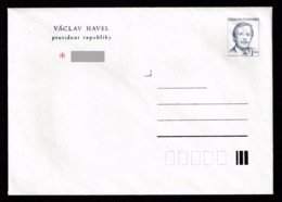CZECHOSLOVAKIA 1990 Václav Havel: Pre-Paid Envelope MINT/UNUSED - Covers