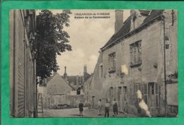 Coulanges-La-Vineuse (89) Maison De La Renaissance 2scans Carte Animée (papier Collé Sur L'avers) 1947 - Coulanges La Vineuse