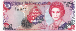 CAYMAN ISLAND 10 DOLLARS 2001 UNC P-28a "free Shipping Via Registered Air Mail" - Kaaimaneilanden