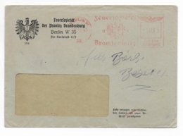 REICH - 1943 - EMA (FEUERSOZIETÄT BRANDENBURG) Sur ENVELOPPE De BERLIN - Franking Machines (EMA)