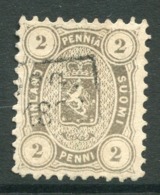 FINLAND 1875 2 P.. Grey On Medium Paper,perforated 11 Used. Michel 12 Ayb - Gebraucht