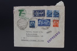 Italy Espresso Cover 1949  Bolzano -> Munchen  Mixed Stamps Sa 597 + 599 - 1946-60: Marcofilie