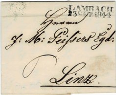 1844," Lambach "  Klar ! - Ober - Österreich , #a1164 - ...-1850 Prefilatelia