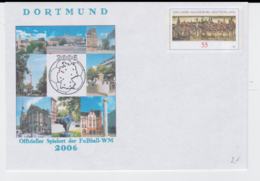 Germany Postal Stationary 1200 J. Magdeburg Deutschland W/print Dortmund - Offizieller Spielort Der Fussball-WM 2006 - 2006 – Germany