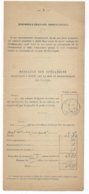 1902 - BORDEREAU Des VALEURS à RECOUVRER De OLONZAC (HERAULT) => MONACO TAXE 5c - Cartas & Documentos