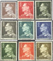 Denmark 390x-398x (complete Issue) Unmounted Mint / Never Hinged 1961 King Frederik IX. - Unused Stamps