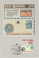 San Marino 1988 - Thematic Stamp Collecting - Maxicard Mi 1383 - Storia Postale