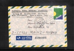 Brazil 1996 Interesting Airmail Letter - Storia Postale