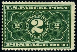 US JQ2   Mint O.g. Hinged Parcel Post Postage Due From 1913 - Colis