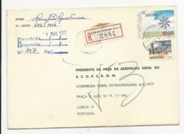 Cover - Portugal - Cais Dos Soldados - 1977 - Registered - Brieven En Documenten