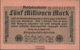 German Empire Rosenbg: 104a, Empire Printing Uncirculated 1923 5 Million Mark - 5 Millionen Mark