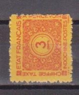 INDOCHINE         N° YVERT  :   TAXE 77      NEUF SANS GOMME        ( SG     01/35  ) - Timbres-taxe