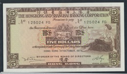 Hongkong Pick-Nr: 181f (1973) Bankfrisch 1973 5 Dollars (7350140 - Hong Kong