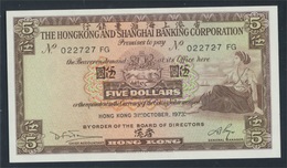 Hongkong Pick-Nr: 181f (1973) Bankfrisch 1973 5 Dollars (7350144 - Hongkong