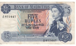 MAURITIUS   5 Rupees   ( Queen Elizabeth II )  P30a. - Maurice