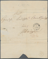 Baden - Marken Und Briefe: 1862, Wappen Auf Weißem Grund 6 Kr. Ultramarin Und Paar 1 Kr. Schwarz Mit - Sonstige & Ohne Zuordnung